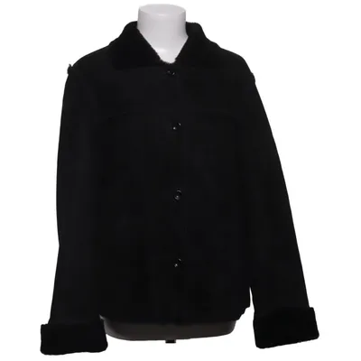Shearling jas (Zwart) van Pat Too Pat Leer