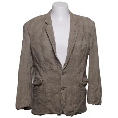 Blazer (Beige, Bruin) van Bernhardt Zijde, Viscose, Wol