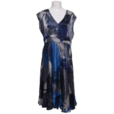 Dress (Blue, Gray, White) from Betty Jackson Black Acetate, Polyester, Silk