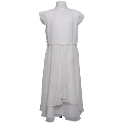 Robe de fille de fleur (Blanc) de Happy Girls Polyester