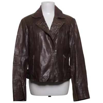 Bikerjacka (Brun) från Saki Collection Skinn, Polyester
