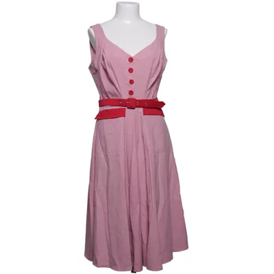 Dress (Pink, Red) from Miss Candyfloss Elastane, Polyester, Viscose