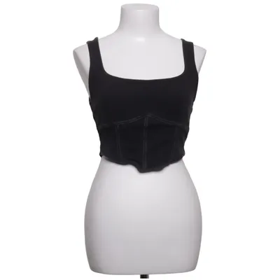 Crop top (Black) from Reformation Elastane, Organic cotton