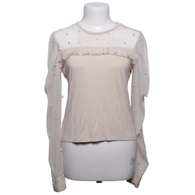 Bluse (Beige) fra Janes Bomuld, Elastan, Polyester