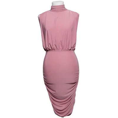 Rollkragenkleid (Pink) von Club L Elasthan, Polyester