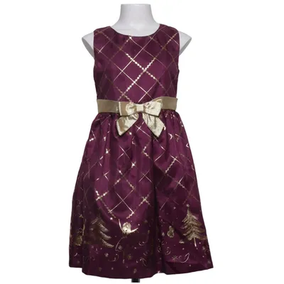 Kjole (Lilla, Guld) fra Bonnie Jean Metallfiber, Polyester