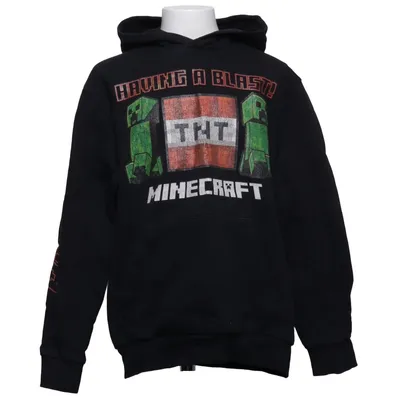 Huvtröja (Svart) från Minecraft Bomull