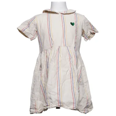 Klänning (Beige, Flerfärgad) från Mini Rodini Linne, Ekologisk bomull