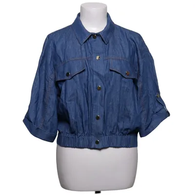 Veste en jean (Bleu) de Zara Coton, Lin