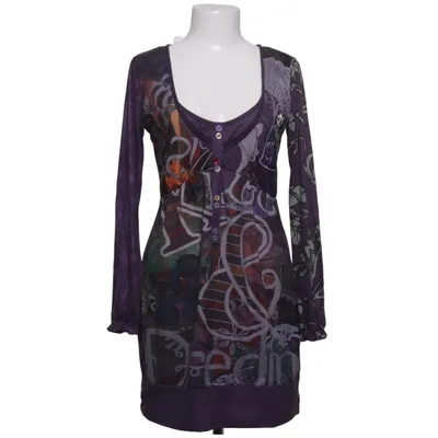 Kleid (Lila, Mehrfarbig) von Desigual Elasthan, Polyester