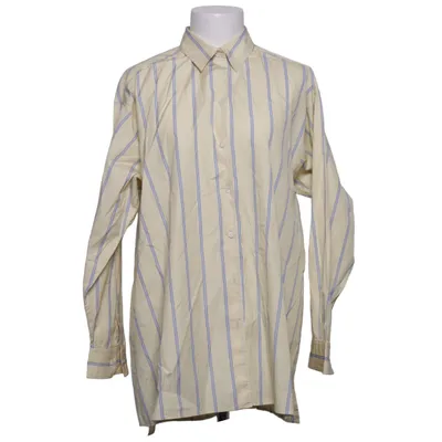 Shirt (Yellow, Blue) from Aspesi Cotton, Leather