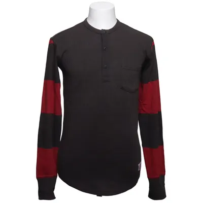Henley T-shirt (Grå, Rød) fra Pike Brothers