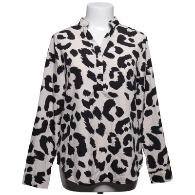 Blouse (Black, Beige) from WeiWei Cotton, Polyester