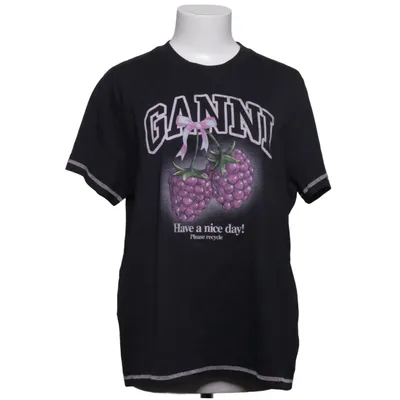 T-shirt (Schwarz) von Ganni Bio-Baumwolle