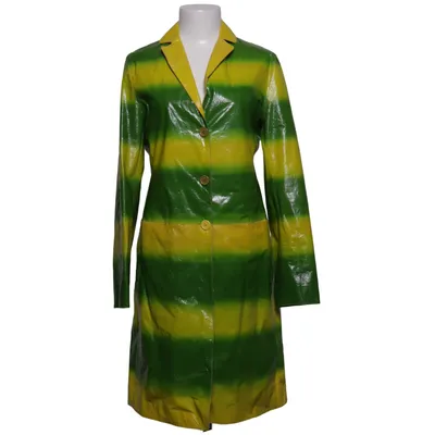 Leren jas (Groen, Geel) van Hugo Boss Leer