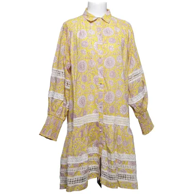 Robe (Jaune, Multicolore) de Miss June Coton