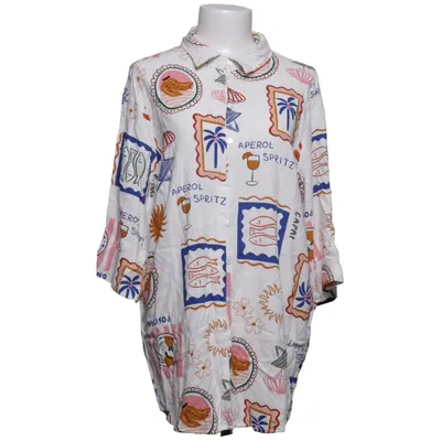 Chemise à manches courtes (Blanc, Multicolore) de Label of Love Lin, Viscose