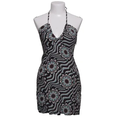 Halterneck dress (Blue, Brown, Beige) from Pull & Bear Viscose