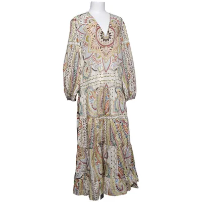 Långklänning (Beige, Flerfärgad) från Zara Bomull