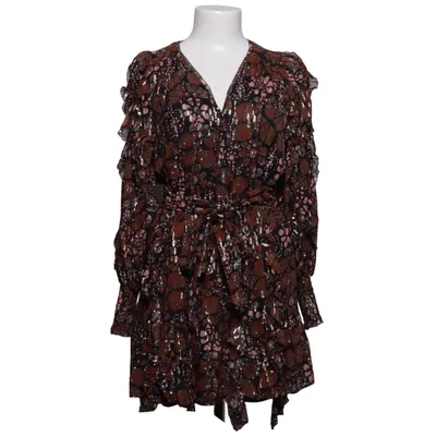 Jurk (Bruin, Zwart, Meerkleurig) van Ulla Johnson Polyester, Zijde