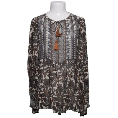 Blouse (Wit, Blauw, Bruin) van Indiska Viscose
