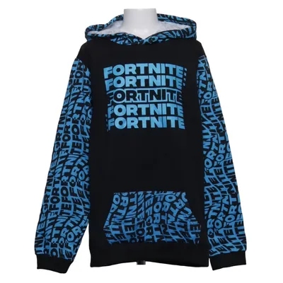 Hættetrøje (Sort, Blå) fra Fortnite Bomuld, Polyester