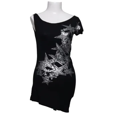 Top (Zwart, Zilver) van Mango Viscose