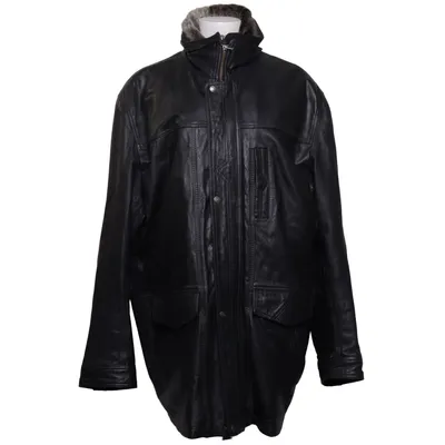 Leather coat (Black) from Molltan Leather
