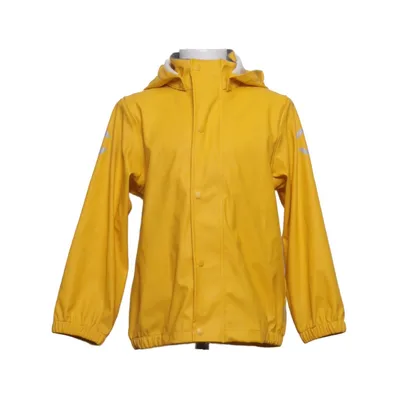 Regenjack (Geel) van Mikk-line Polyurethaan, Gerecycled polyester