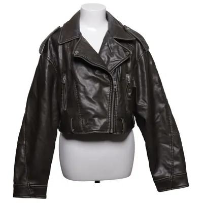 Bikerjacka (Grå) från Zara Polyester, Polyuretan