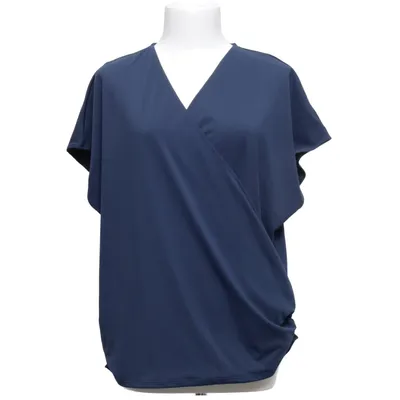 Slå-om top (Blå) fra Halara Elastan, Polyester