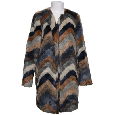 Winter coat (Blue, Brown, Multicolored) from Rue de Femme Elastane, Polyester