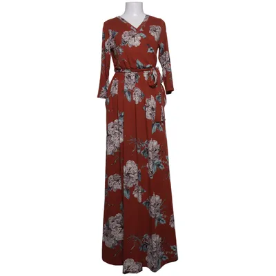 Wrap dress (Brown, Multicolored) from Flamingo Elastane, Polyester