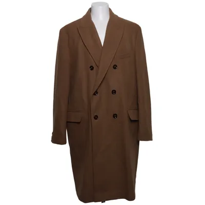 Coat (Brown) from Tom Rusborg Polyester, Wool