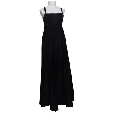 Maxi jurk (Zwart) van Trevira Polyester