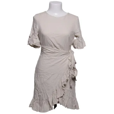 Omlottklänning (Beige) från Queen of Jetlags x NA-KD Bomull, Linne, Polyester, Viskos