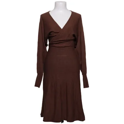 Robe portefeuille (Marron) de Zign Polyamide, Viscose