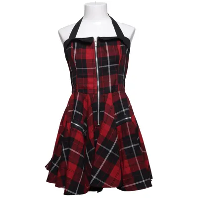 Halterneckklänning (Röd, Svart, Vit) från Hell Bunny Polyester, Viskos
