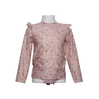 Langærmet t-shirt (Pink, Flerfarvet) fra H&M Elastan, Polyester