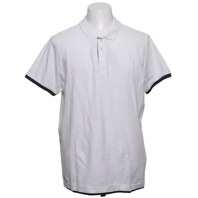 Polo (Blanc, Bleu) de Ombre Coton
