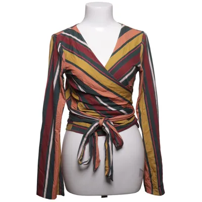 Wrap blouse (Green, Red, Yellow) from Lanius Cotton, Elastane, Modal