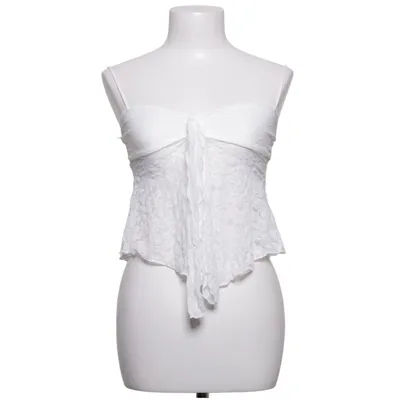 Tanktop (Wit) van Bershka Elastaan, Polyester