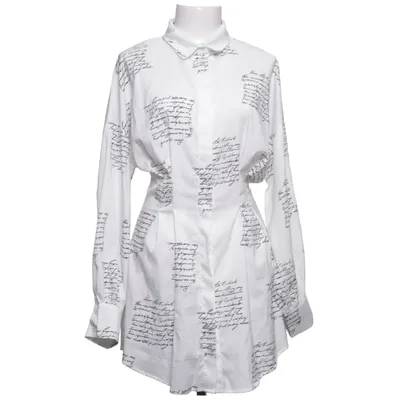 Shirt dress (White, Black) from Glamaker Cotton, Polyester