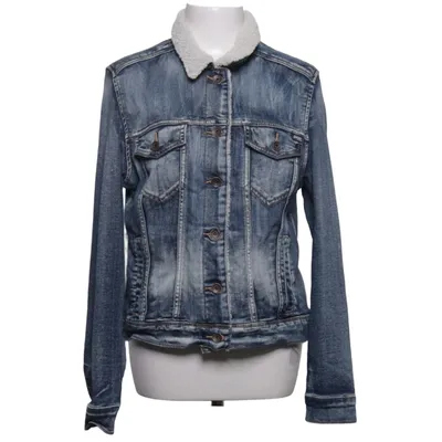 Fodrad jeansjacka (Blå) från Superdry Vintage Bomull, Elastan, Polyester