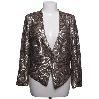 Kavaj (Beige, Silverfärgad) från Mango Suit Polyester