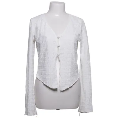 Cardigan (Blanc) de Gina Tricot Élasthane, Polyester