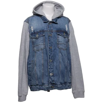 Jeansjacka (Blå, Grå) från Jean Pascale Bomull, Polyester