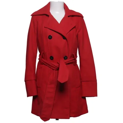 Coat (Red) from Etam Polyester, Wool
