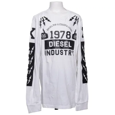 Lange mouwen shirt (Wit, Zwart) van Diesel Katoen