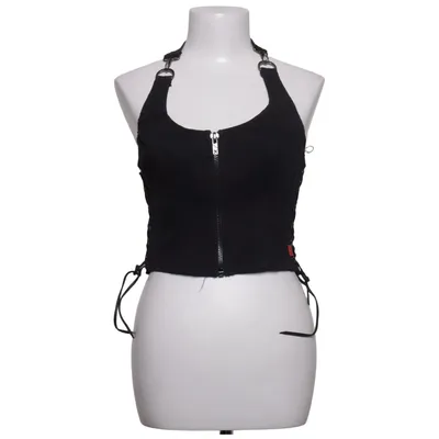 Halter neck top (Black) from Tripp NYC Cotton, Elastane